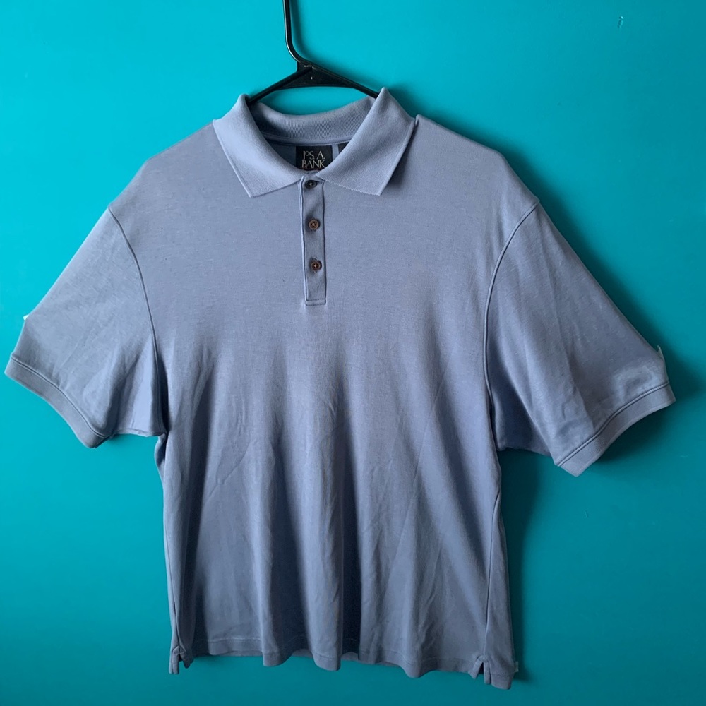 Mens LightBlue Silky (M) Polo Tshirt